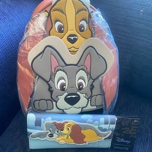 Loungefly  Disney Lady And The Tramp Mini Backpack With Moving Ears with wallet